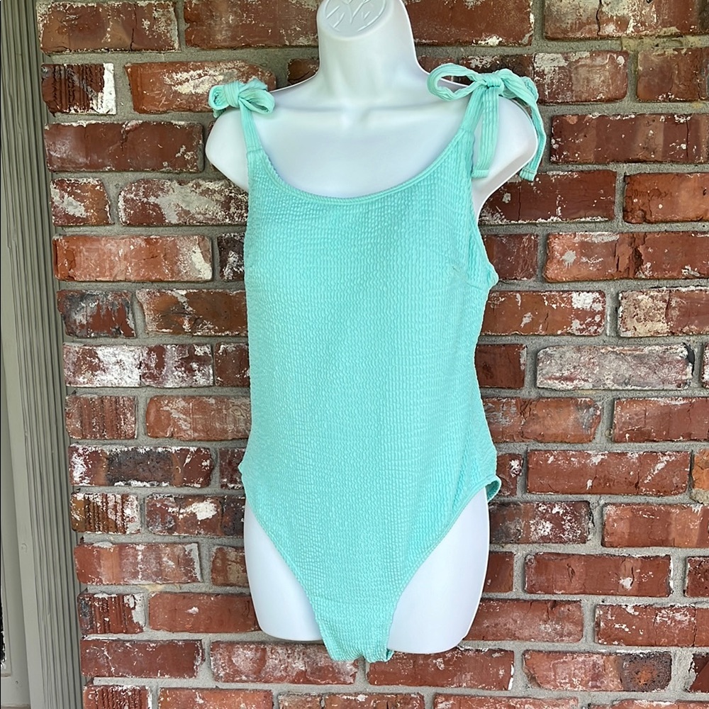 SHEIN Mint Green One Piece Swimsuit 1 XL